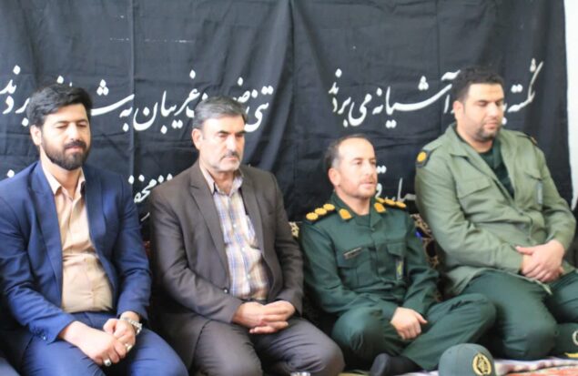 Governor Faridan among the Basijians of Azonbalag village