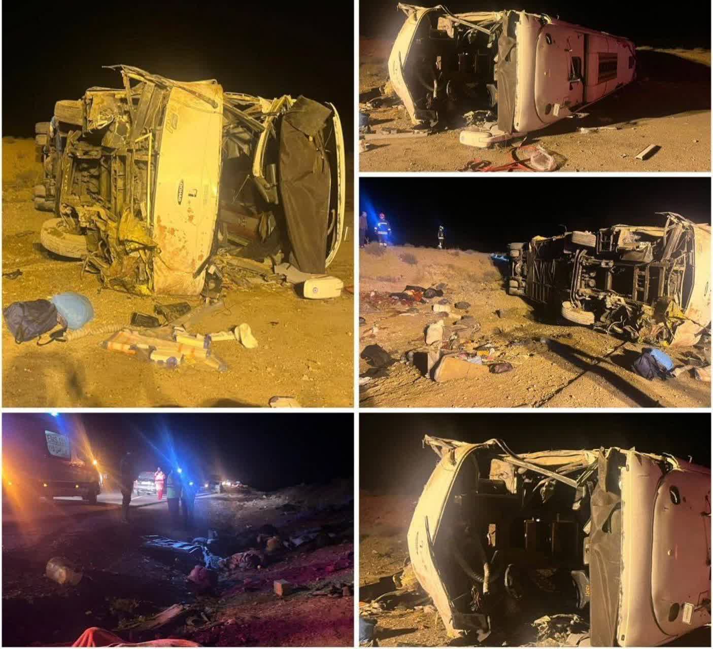 واژگونی اتوبوس اصفهان-نطنز